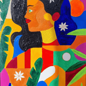 " La Tahitienne aux yeux verts "